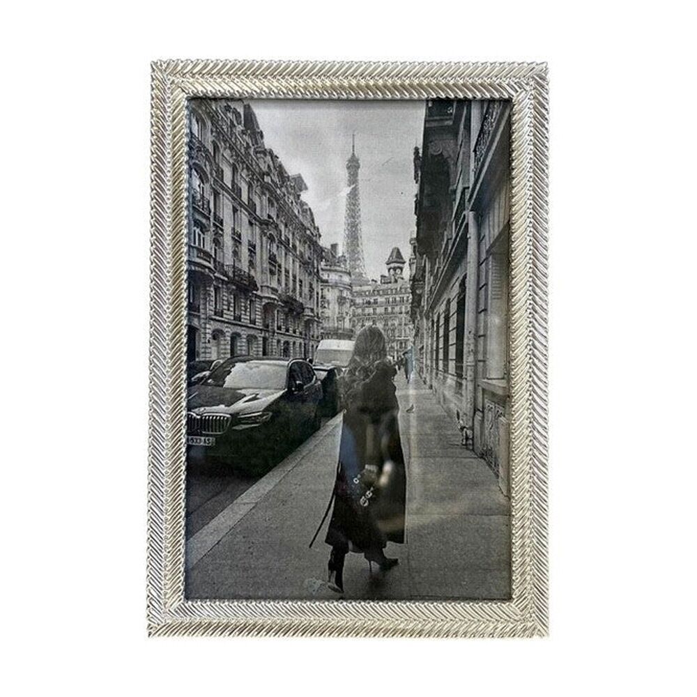 2PK SS Collective Silver Textured Mayfair Modern Photo Frame Rectangle 4x6