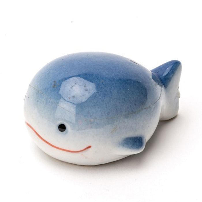 6x Floating 6.5cm Porcelain Whales Outdoor Garden Decor Small