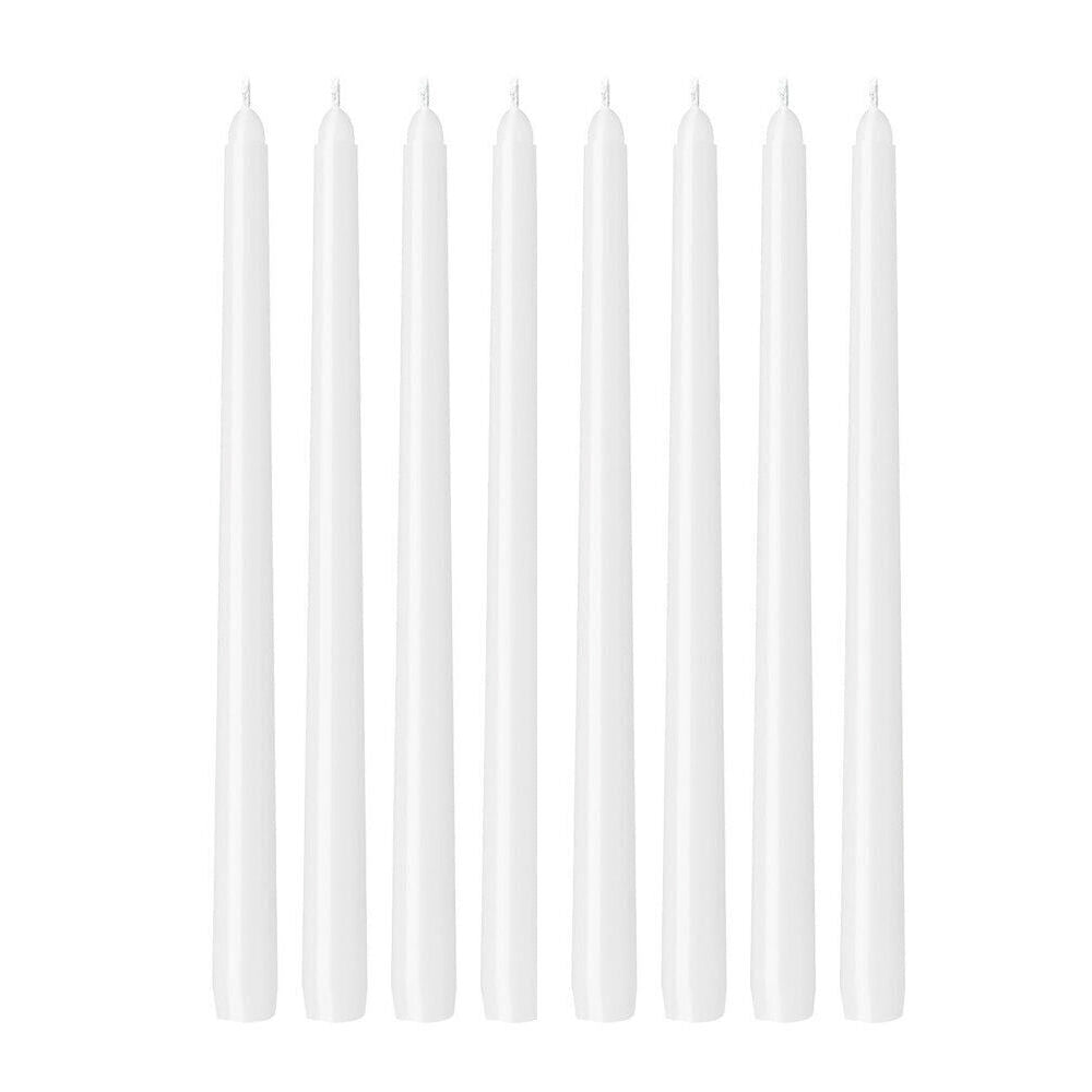 2x 3pc Annabel Trends Jewel Long Taper Candles Soy Beeswax 30cm White
