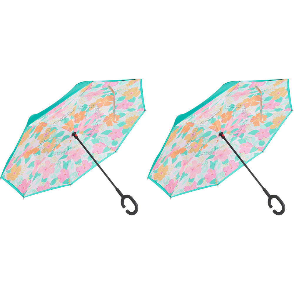 2PK Annabel Trends Reverse Umbrella Inverted 81x10cm - Hibiscus