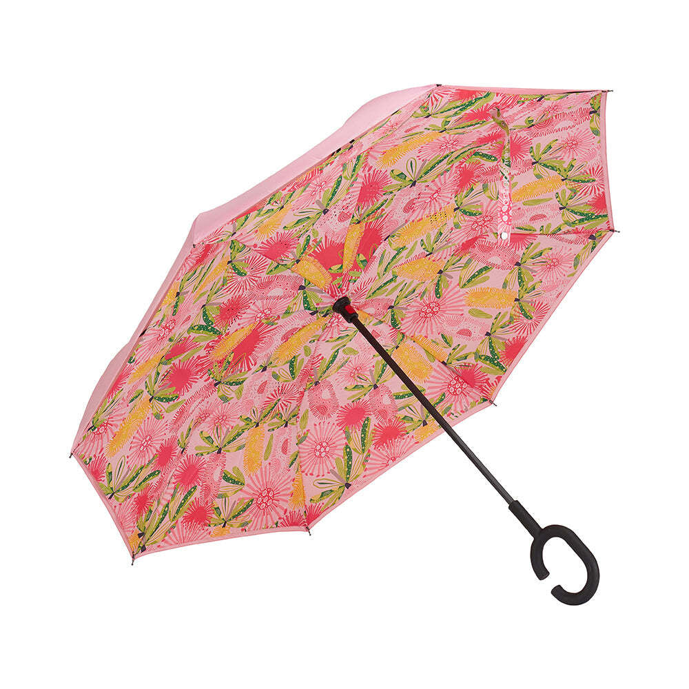 2PK Annabel Trends Reverse Umbrella Inverted 81x10cm - Pink Banksia