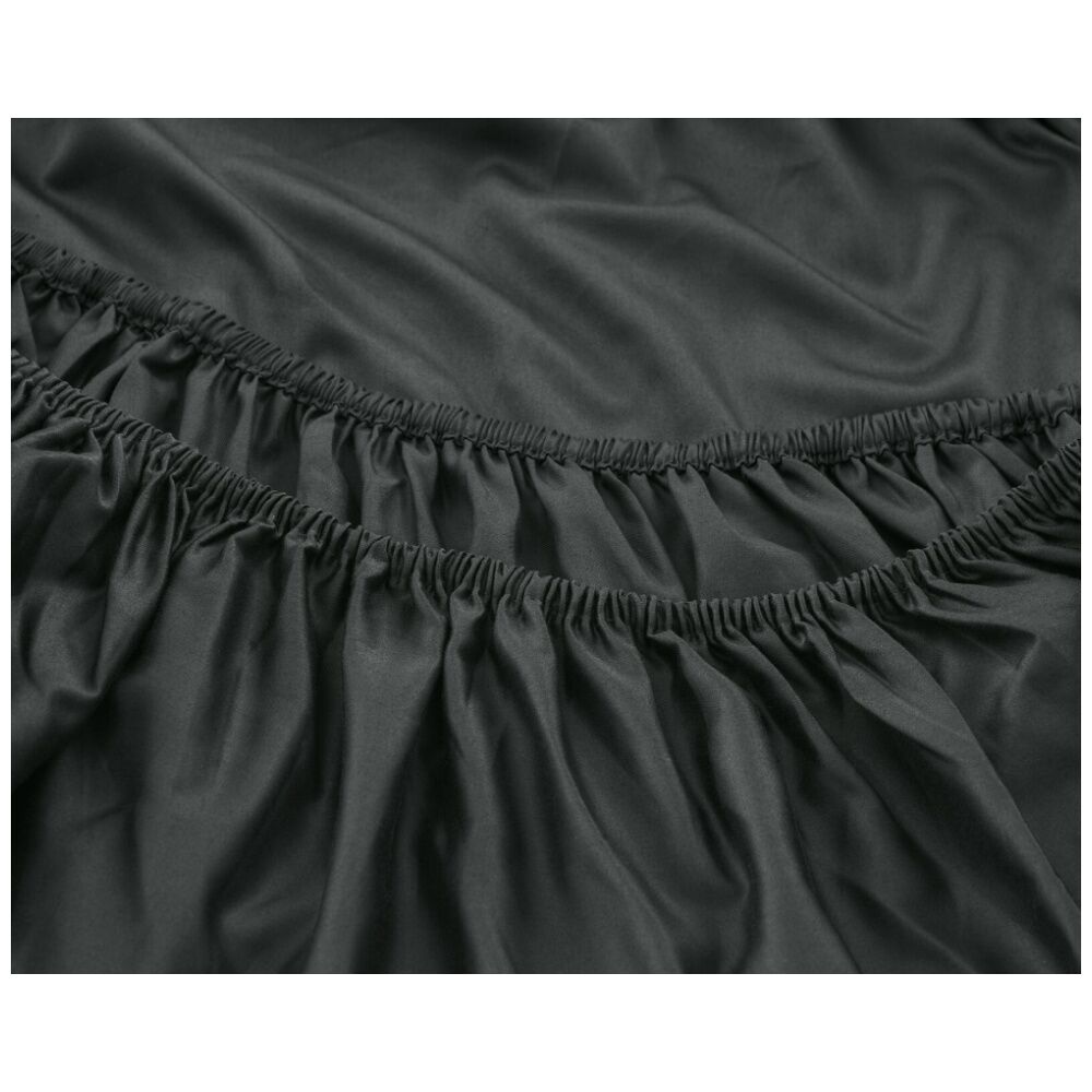 Grosvenor House 500TC Cotton Sheet Set W/ Pillowcase Charcoal