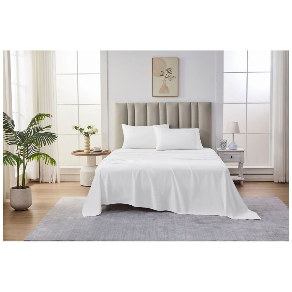 Grosvenor House 500TC Egyptian Cotton Sheet Set W/ Pillowcase White