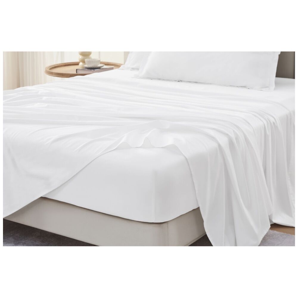 Grosvenor House 500TC Egyptian Cotton Sheet Set W/ Pillowcase White