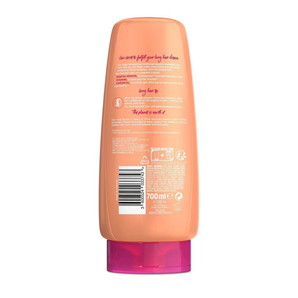 6PK Loreal Elvive Dream Lengths Super Detangling Conditioner 700ml Long Damaged Hair