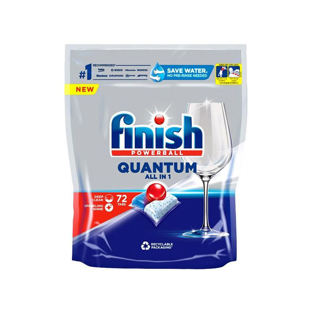 2x 72pc Finish Powerball Quantum All in 1 Regular Tablets