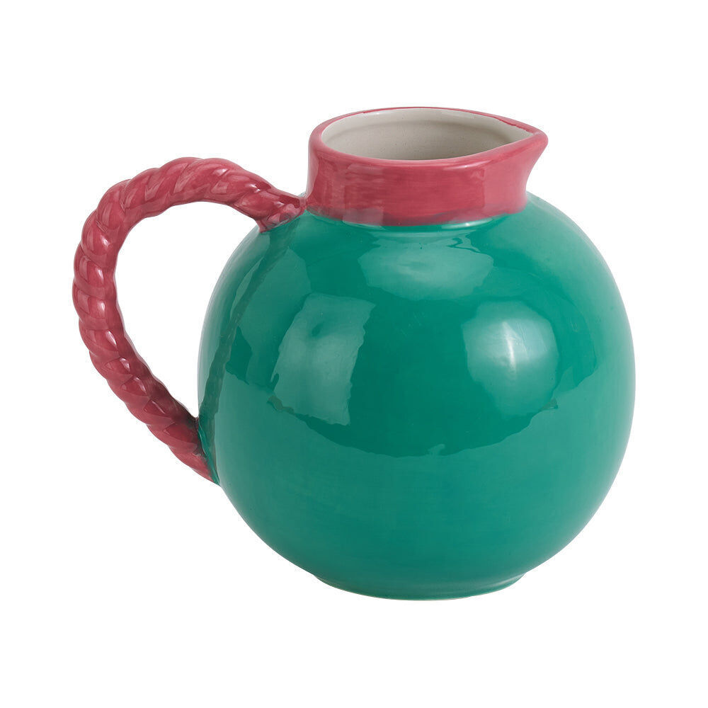 2PK Annabel Trends Ceramic Jug Water Pitcher w/ Handle 18.5x16cm Cheetah
