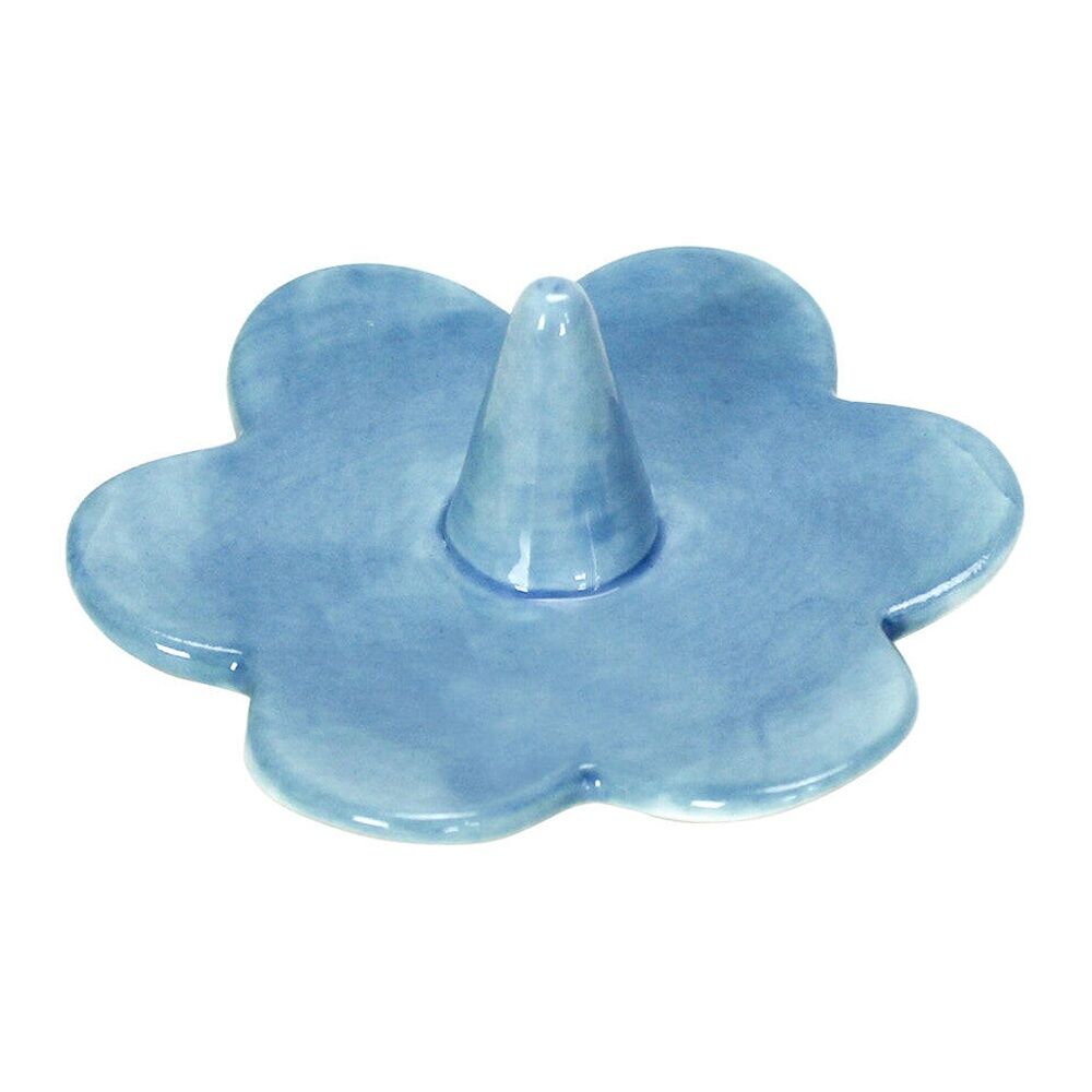 3PK Annabel Trends Daisy Ceramic Ring Holder 9x3cm - Blue
