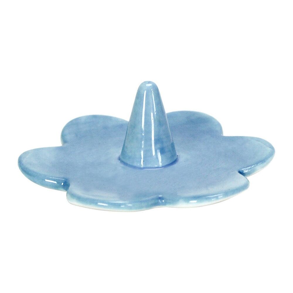 3PK Annabel Trends Daisy Ceramic Ring Holder 9x3cm - Blue