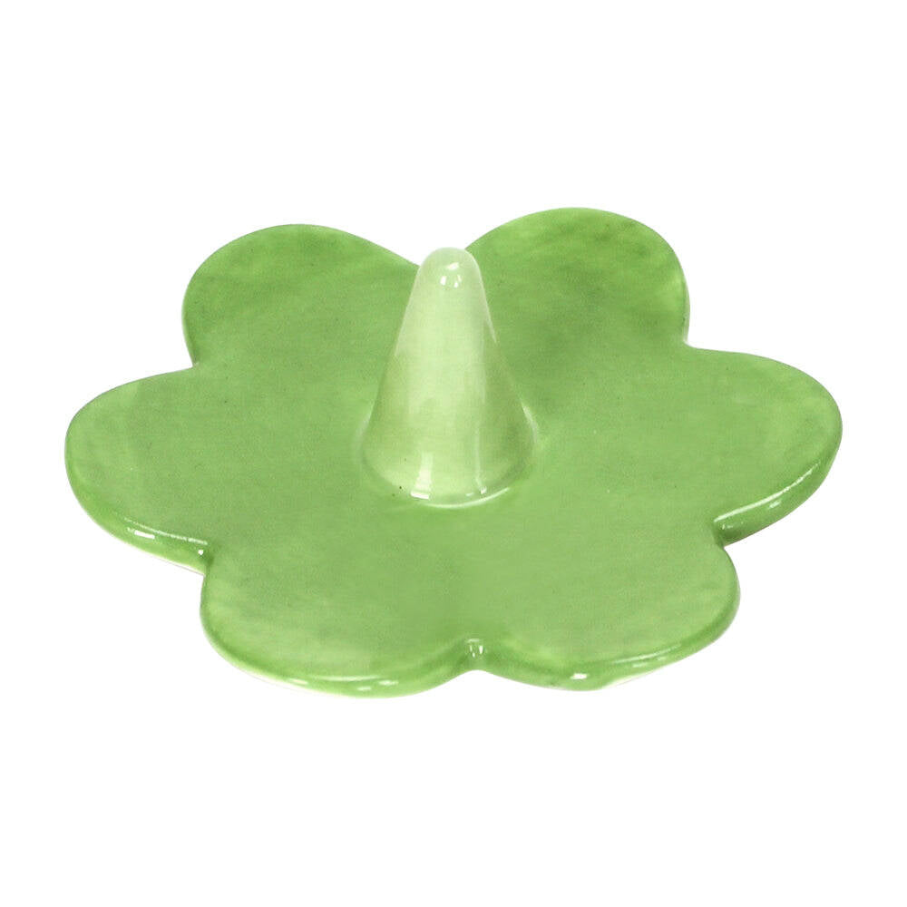 3PK Annabel Trends Daisy Ceramic Ring Holder 9x3cm - Green