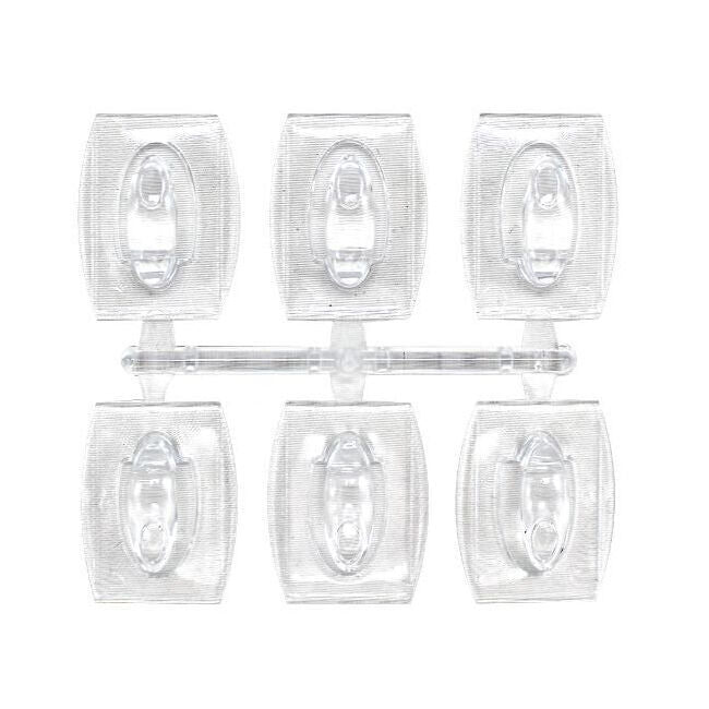 6x 4pc 3M Command No Nail Mini Hanging Wall Hook Organiser Holds 225g White