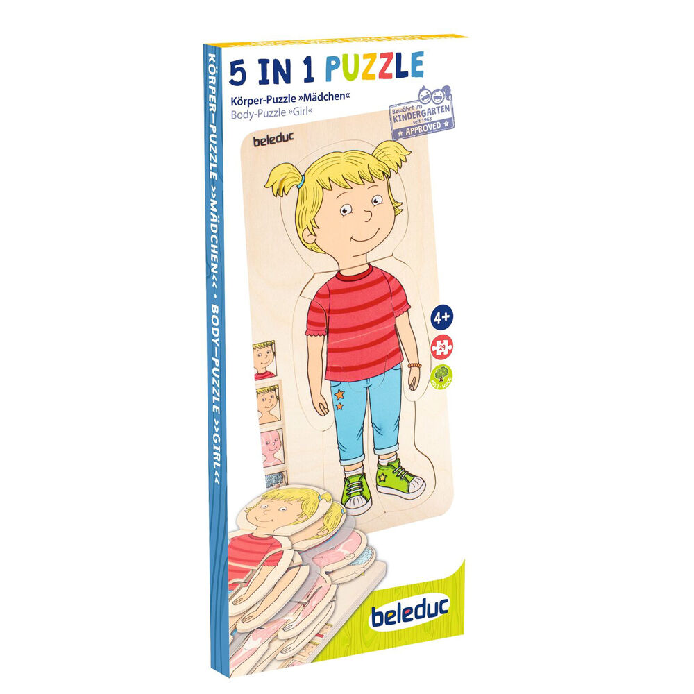 29pc Beleduc Your Body Puzzle Girl Anatomy Education Kids/Children - 3y+