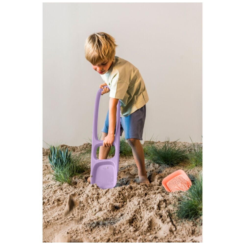 2pc Quut Scoppi Childrens Sand Shovel Sifter Beach/Sand Pit Toy Purple/Orange