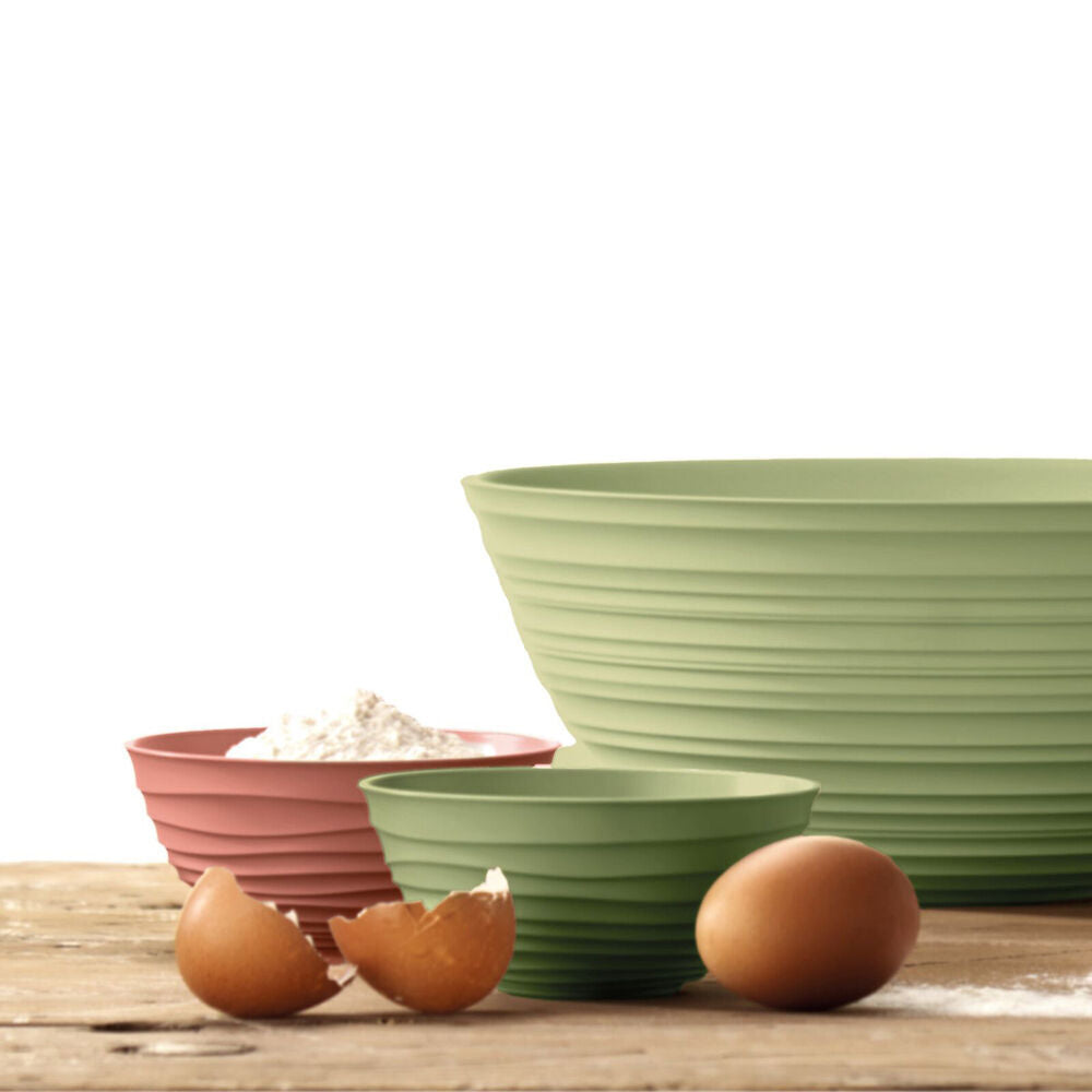 2PK Guzzini Plastic Food/Salad Serving Bowl 5L 30cm Round X-Large Green