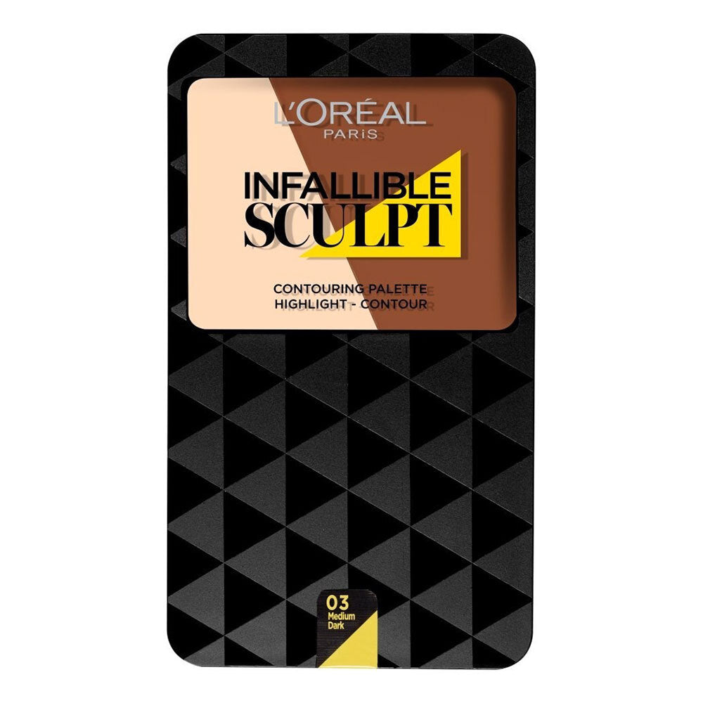 3PK Loreal 10g Infallible Sculpt Contouring Palette - Medium/Dark