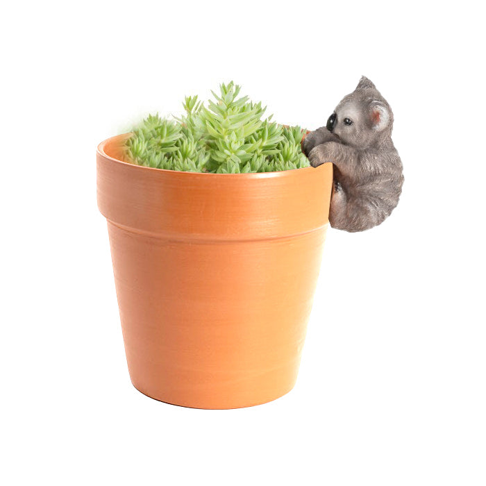 4x Aussie Animal Pot Planter Sitter Ornament Decor - Assorted