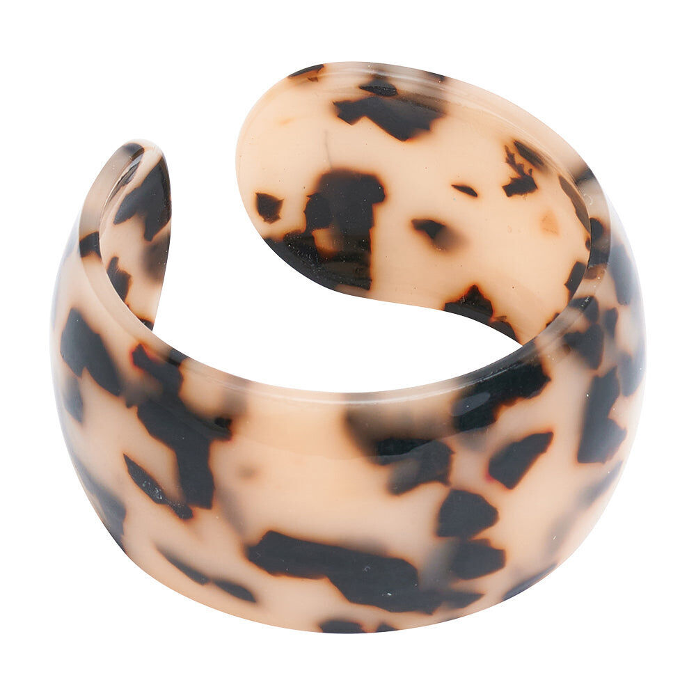 2PK Annabel Trends Tamed Cuff Bangles Women Accessory 7x3cm - Tortoiseshell