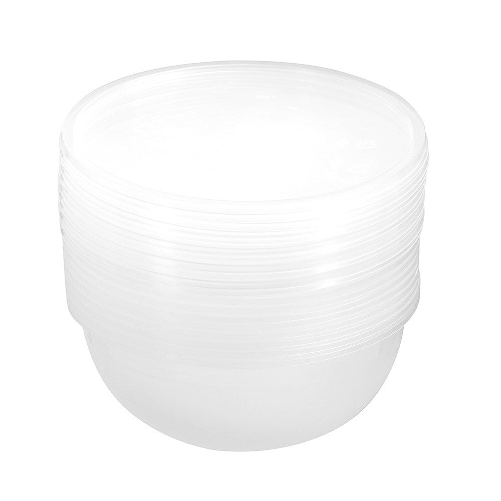 2x 10pc Lemon & Lime Reusable Food Container Round 1.050L