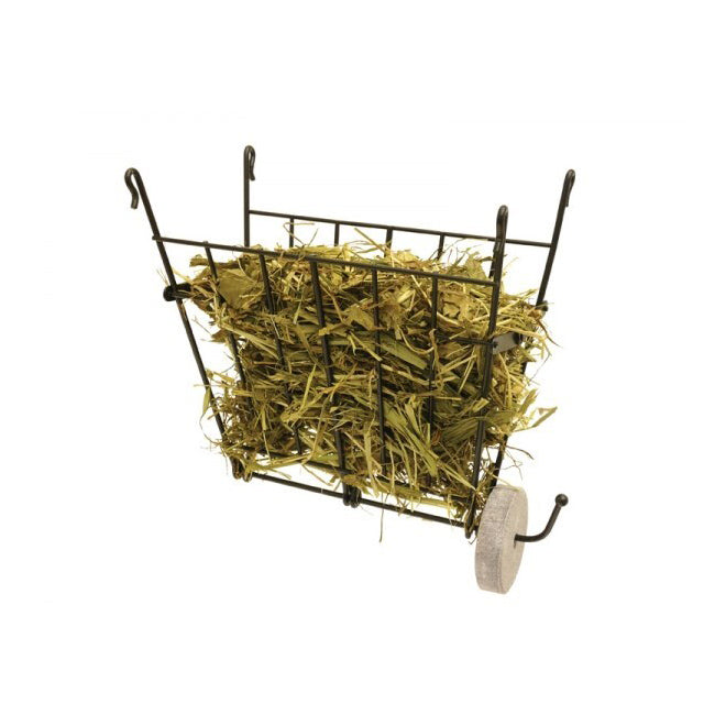 2PK Rosewood Folding Wire Hay Rack Storage Container w/ Treat Hanger For Hamsters