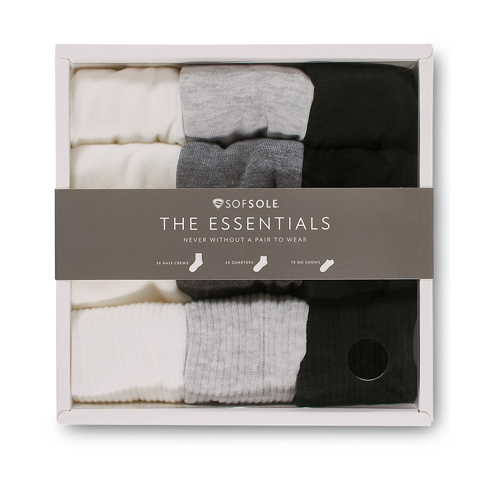 12pc Sof Sole Socks Essential Box Assorted