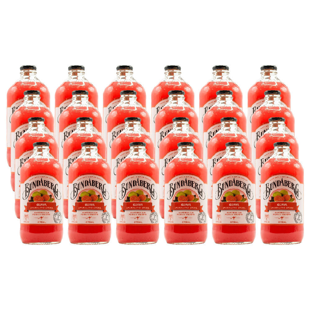 24PK Bundaberg 375ml Guava Non-Alcoholic Flavoured Drink