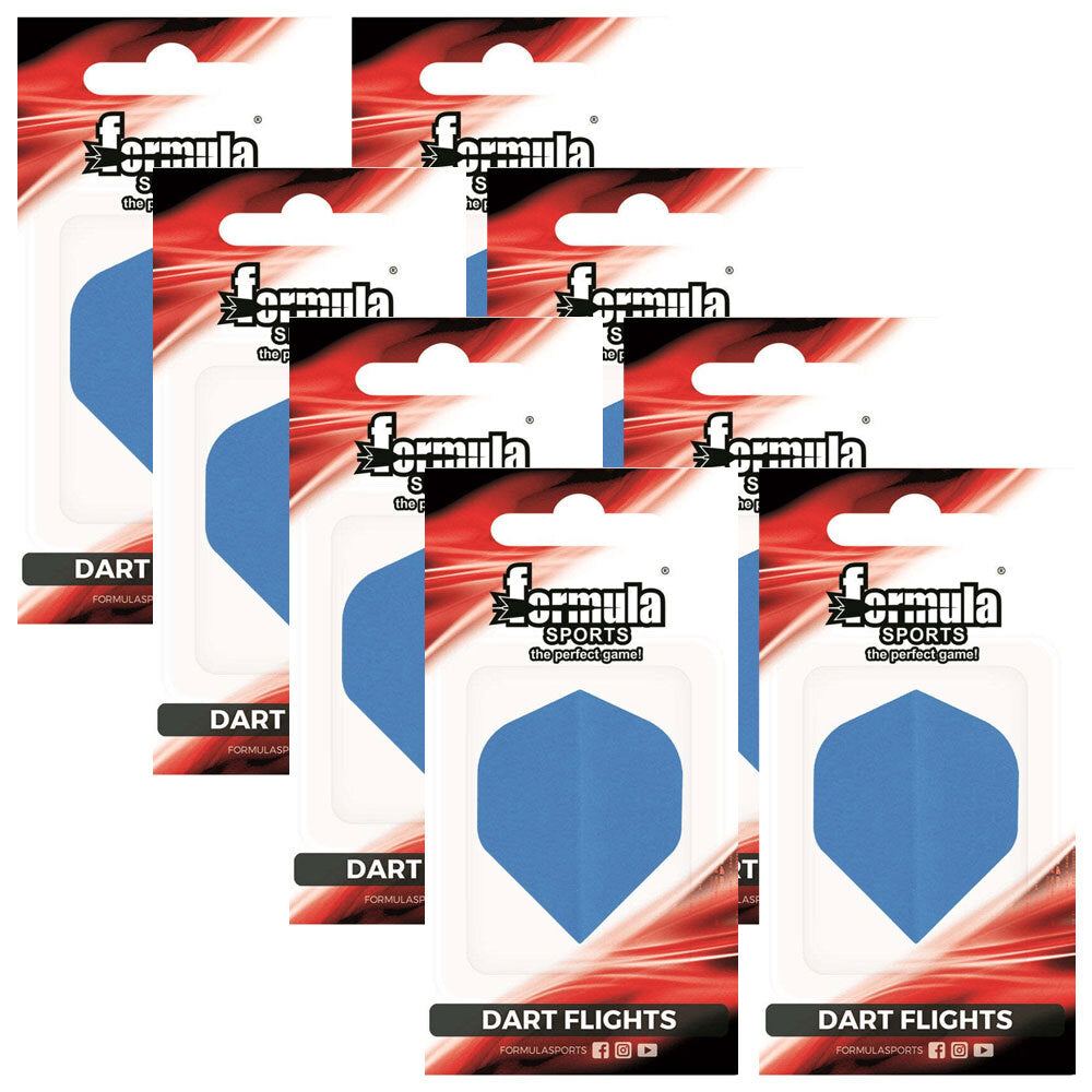 24pc Formula Sports Polyester Plain Dart Flights Standard Wing Assorted Set