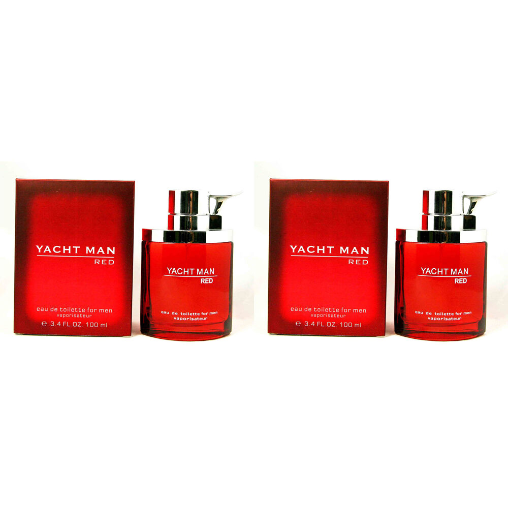 2PK Myrurgia Yacht Man Red EDT Eau de Toilette Fragrance Spray For Men 100ml