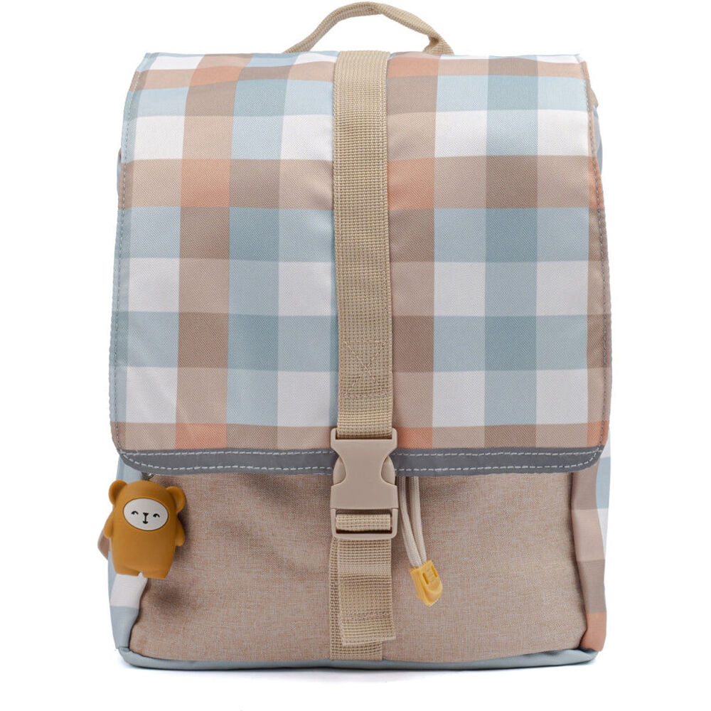 Fabelab Kids/Children Eco Backpack Bag w/ Keychain Small 32cm Cottage Blue 3y+