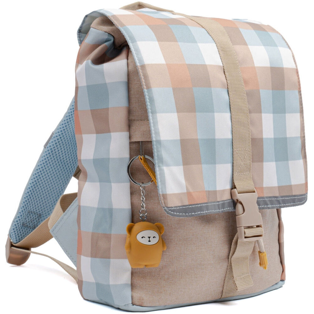 Fabelab Kids/Children Eco Backpack Bag w/ Keychain Small 32cm Cottage Blue 3y+