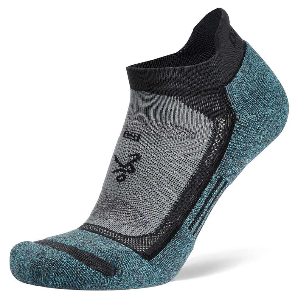 Balega Blister Resist No Show Running Sports Socks Small Grey/Blue