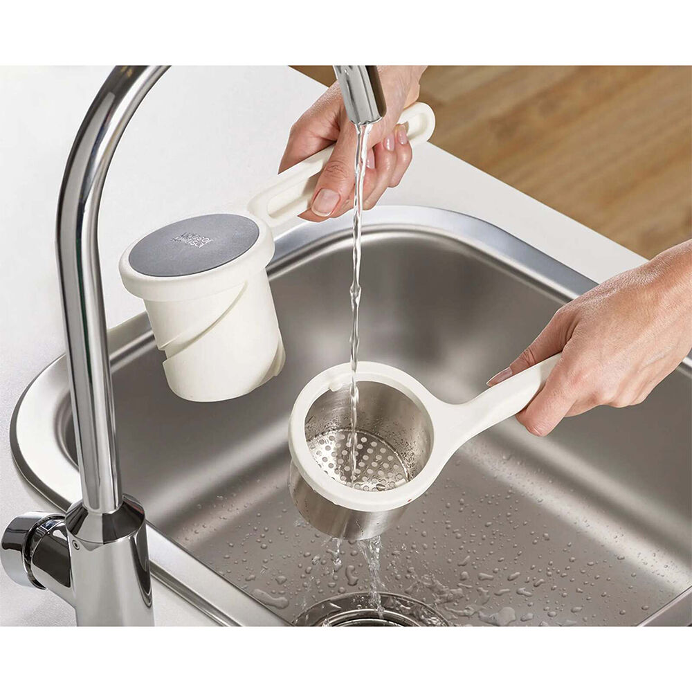 2PK Joseph & Joseph 26.5cm Helix Potato Ricer - White/Grey