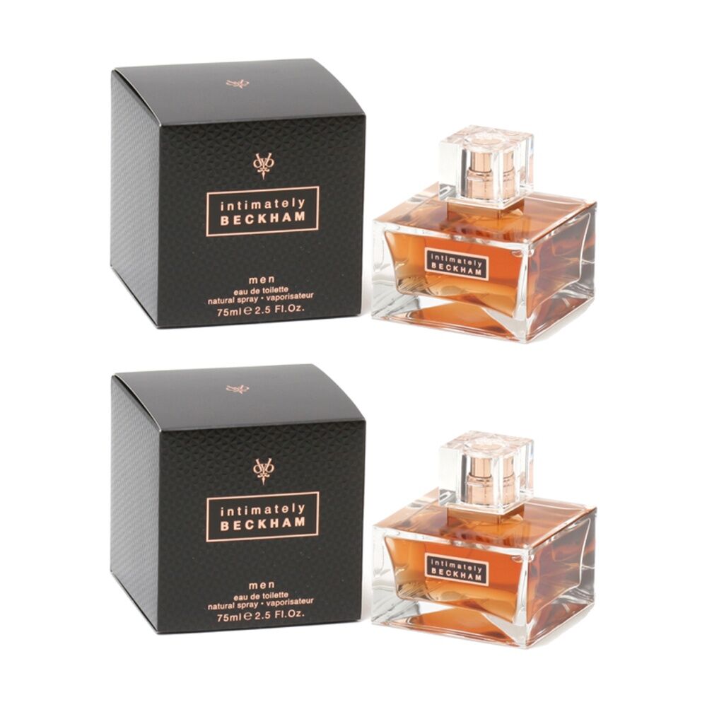 2PK David Beckham Intimately Beckham Mens Fragrance EDT Eau De Toilette Spray 75mL