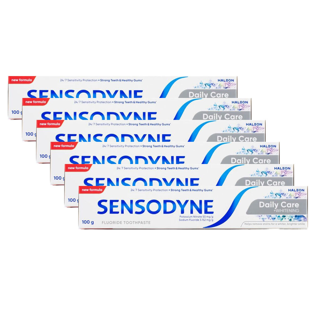 12PK Sensodyne 100g Toothpaste Teeth Daily Care Whitening