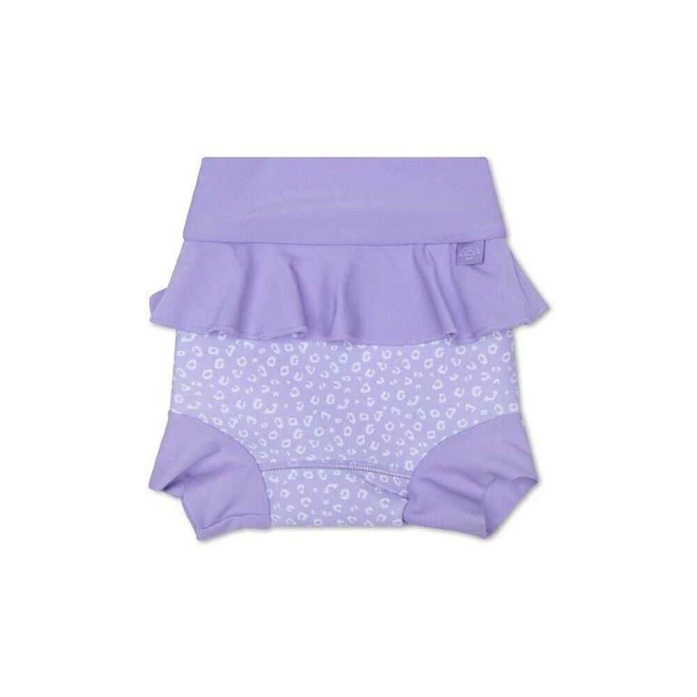 Swim Essentials Washable Neoprene Swimming Nappy Pants Lilac Leopard Size