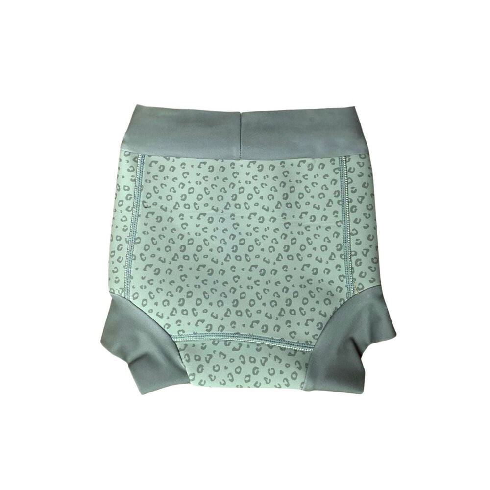 Swim Essentials Washable Neoprene Swimming Nappy Pants Green Leopard Size