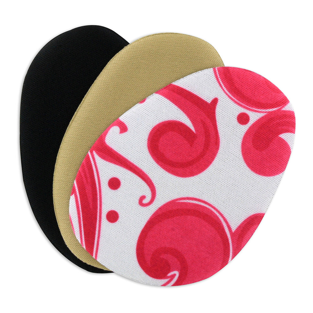 6x Pairs Fashion Print Ball-of-Foot Forefoot Cushion Pad One Size Fits All