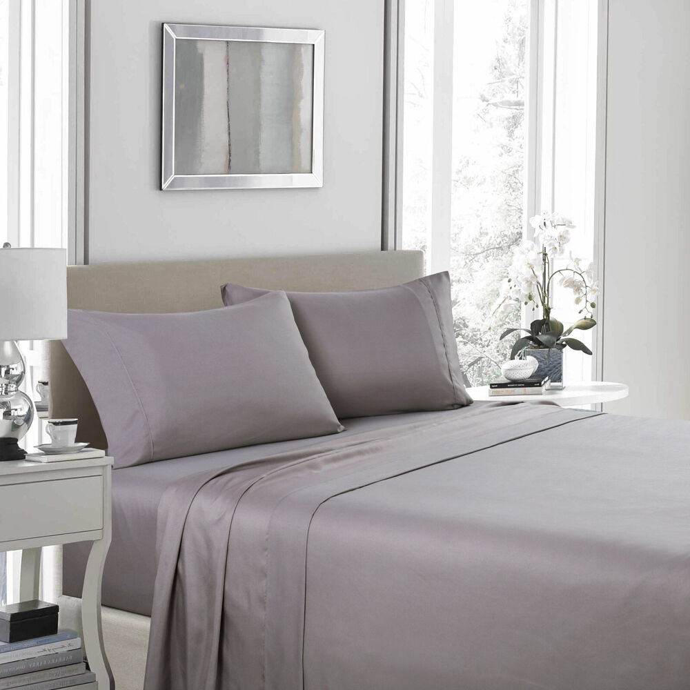 Royal Comfort Ultrasoft Bed Sheet Set 1200TC Charcoal