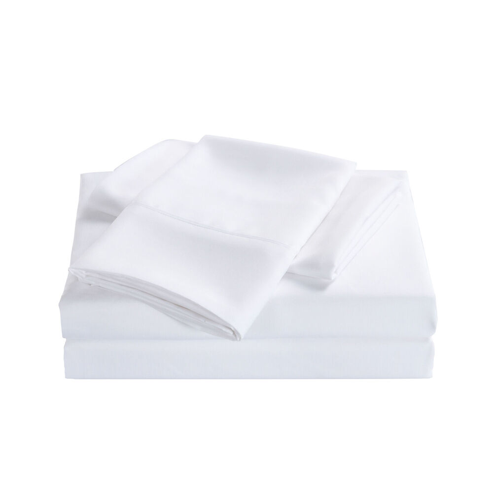 Royal Comfort Bed Sheet Set Bamboo Cooling 2000TC White