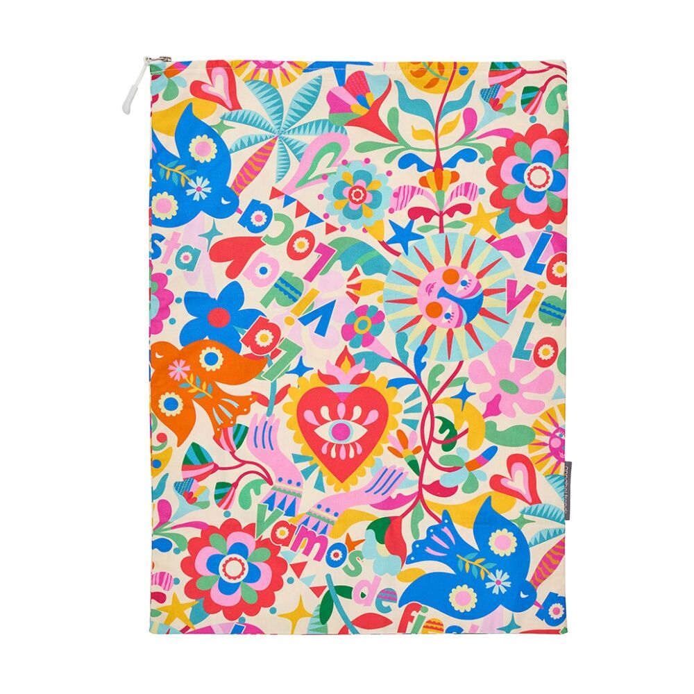 Annabel Trends Cotton Travel Laundry Bag W/ Zip 35x50cm FIeta