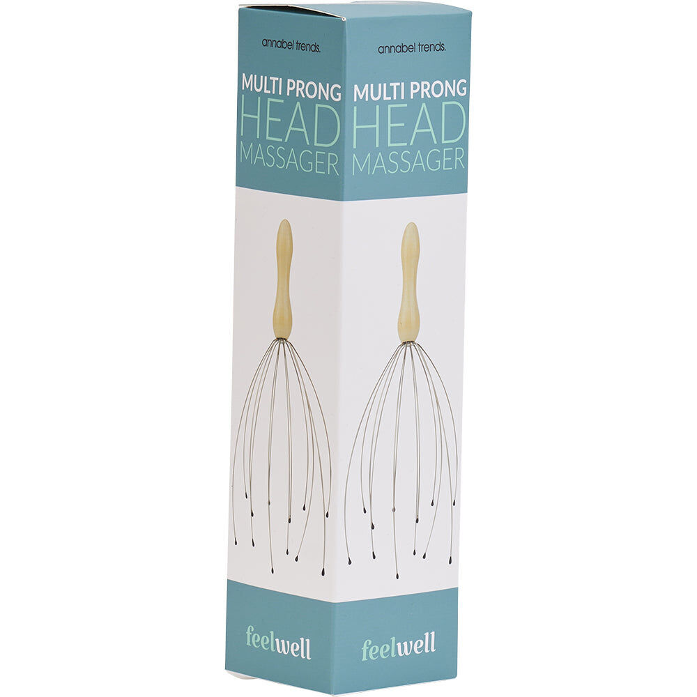 2PK Annabel Trends Feel Well Multi Prong Head Massager 23cm