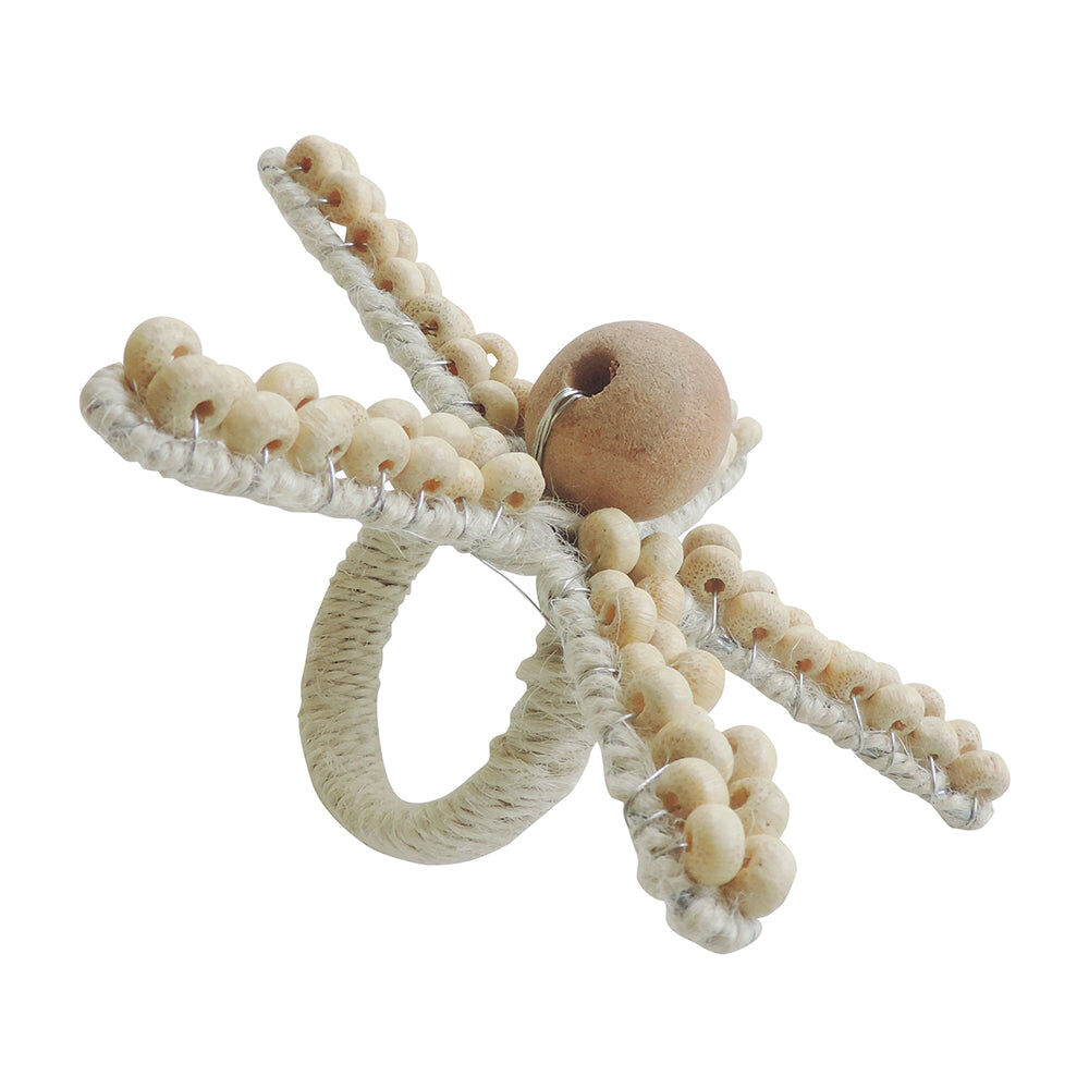 12PK Annabel Trends Napkin Ring Seaside Starfish 12x8cm - White