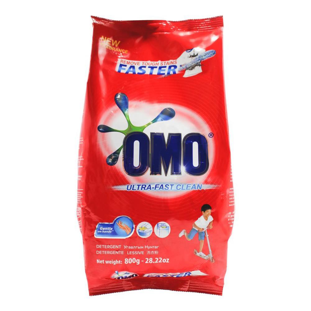 18PK Omo Laundry Detergent Powder Ultra Fast Clean Hand Wash + Top Loader 800g