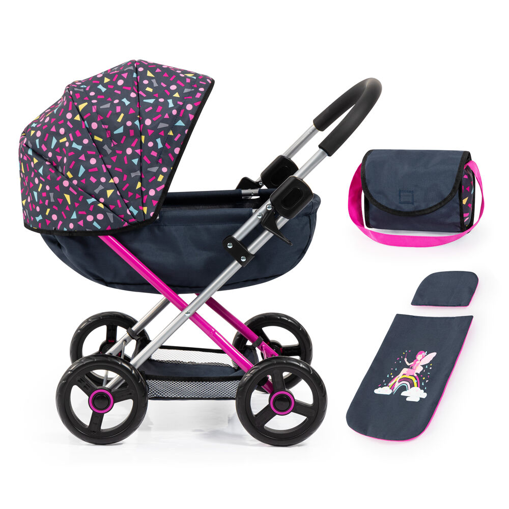 Bayer Cosy 59cm Doll Pram w/ Shoulder Bag/Blanket & Pillow 3y+
