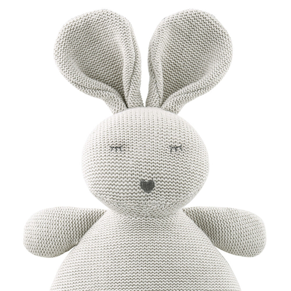 2PK The Peanutshell Knitted Bunny Plush Stuffed Animal Toy 30cm Grey 0+