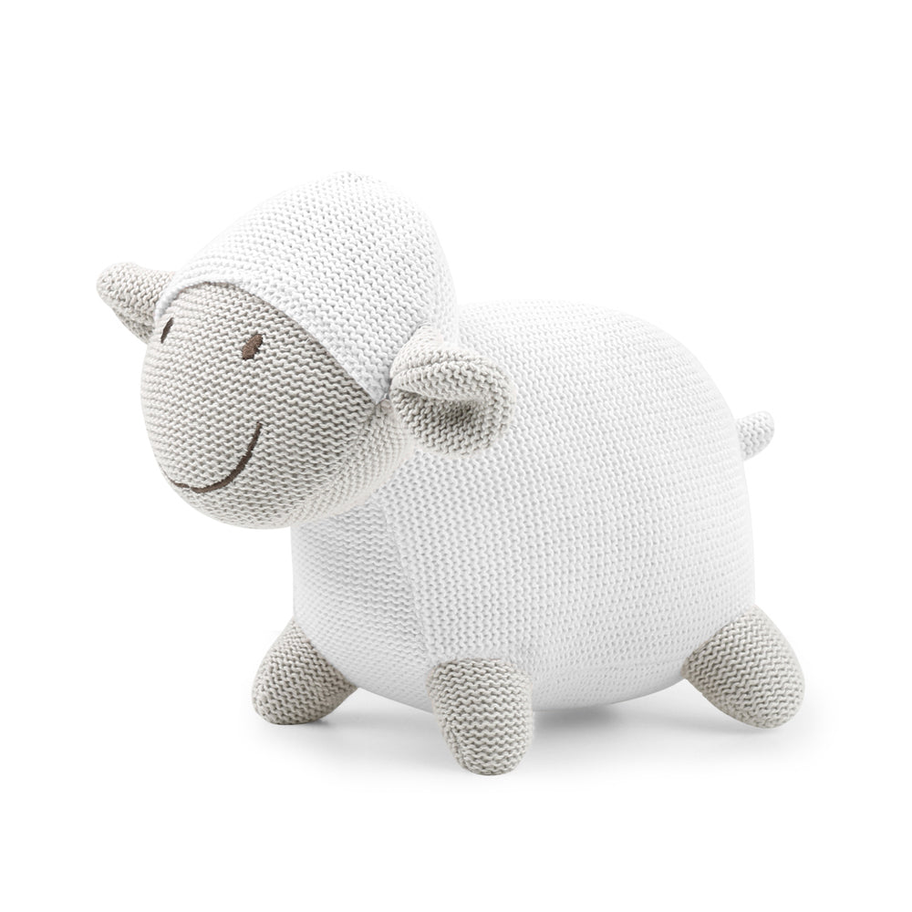 2PK The Peanutshell Knitted Lamb Plush Stuffed Animal Toy 35cm White 0+