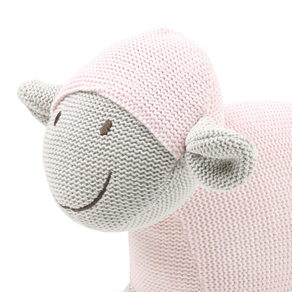 2PK The Peanutshell Knitted Lamb Plush Stuffed Animal Toy 35cm Pink 0+