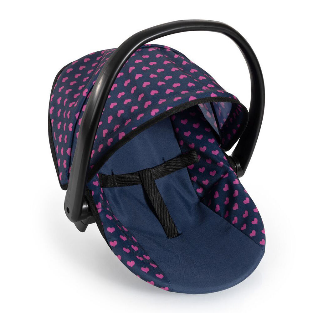 Bayer Car Doll Capsule Seat Carrier Pretend Play Kids Toy Pink & Black