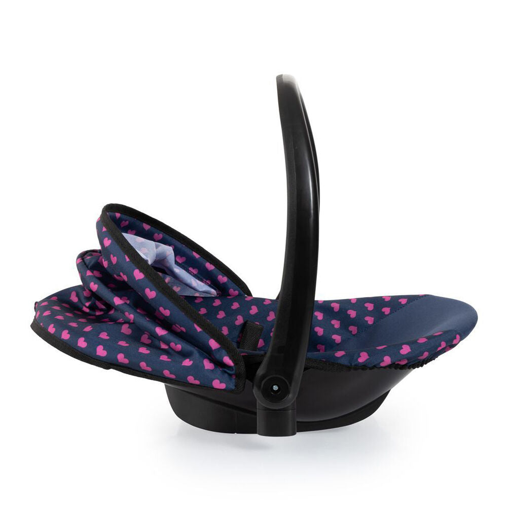 Bayer Car Doll Capsule Seat Carrier Pretend Play Kids Toy Pink & Black