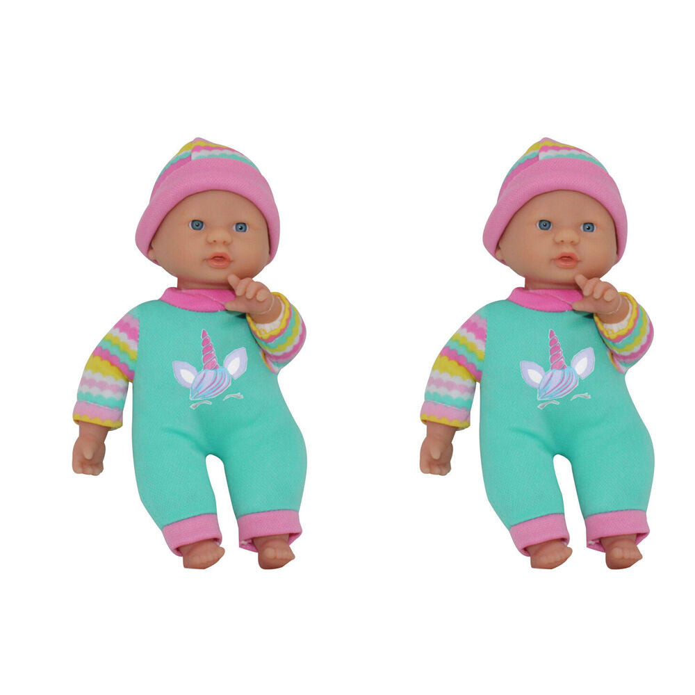 2PK Bambolina 20cm Amore Soft Baby Doll Kids Pretend Play Toy Assorted 2y+