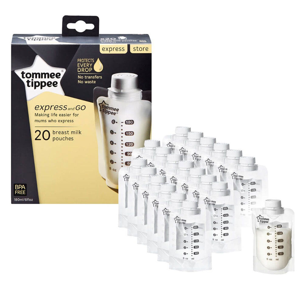 2x 20PK Tommee Tippee Breast Milk Pouches